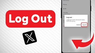 How To Log Out Of Your X Twitter Account Updated [upl. by Nannoc417]