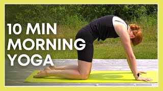 10 min Morning Yoga for Beginners  Yoga for Your BACK [upl. by Ankney]