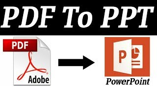 How to Convert PDF file to PowerPoint PPT file  Pdf to ppt  How to convert pdf file to ppt file [upl. by Anivol]