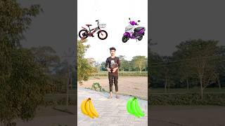 Banana 🍌 to cycle scooter auto car funny vfx magical video trending shorts [upl. by Berard]