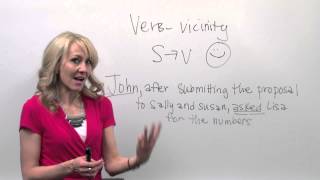 Active Verbs 1 Keep subjects and verbs close [upl. by Xam]