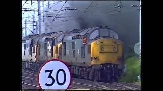 Class 37 thrash  Mossend 15690 [upl. by Thanh]