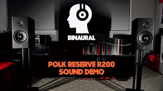 Polk Audio Reserve R200 Binaural Sound Demo [upl. by Katlaps840]