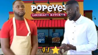 A Popeyes Rated 4 Stars Rdcworld1 had to try it 😂 [upl. by Wieche]