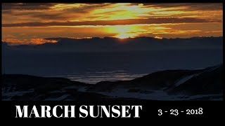 March Sunset In McMurdo Station  Antarctica [upl. by Ltney]