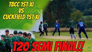 T20 SEMI FINAL  TBCC 1st XI vs Cuckfield 1st XI  Cricket Highlights [upl. by Chaker]