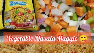 Vegetable Masala Maggie Recipe 😋 maggie recipe tastyfood tasty [upl. by Gerstein770]