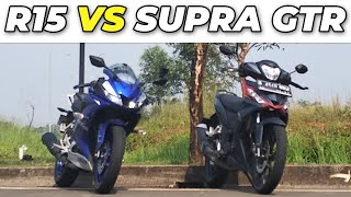 DRAG RACE‼️ ALL NEW R15 VS SUPRA GTR150 [upl. by Armat]