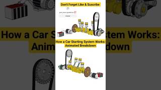 Car starting system working ⚙️🔥automobile machine mechanical starter carengine shorts short [upl. by Vinnie]