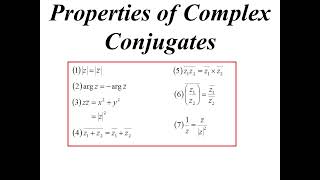 12X2 T01 05 conjugate properties 2025 [upl. by Normy]