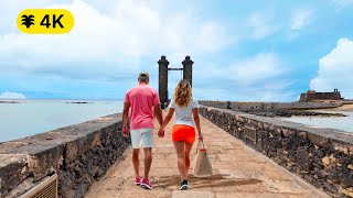 LANZAROTE 4K WALK Arrecife  Ventura Marina Lanzarote Charco San Gines Canary Islands Spain [upl. by Roseanne696]