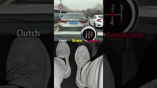 Manual transmission car downshifts and slows down to stopcar [upl. by Carrol]