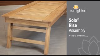 Sunlighten Solo Rise Assembly [upl. by Erdua]