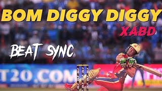 AB De Villiers Ft X Bom Diggy Diggy 🥵 Beat Sync • ab de villiers status • abd status [upl. by Klayman511]