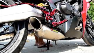 CB650F Akrapovic exhaust [upl. by Chaffin]