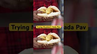 Trying Mumbais Cheese Vada Pav shorts foodshorts foodie theurbanguide [upl. by Arakat]