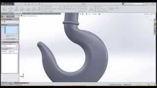 Superficies Solidworks Gancho [upl. by Edea]