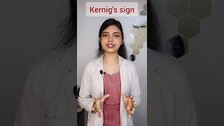 PART 2 Kernigs sign  physiotherapy yt ytshortsindia youtubeshorts youtube yiutubeshort [upl. by Oicafinob]