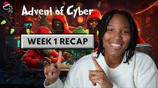 Getting into Cybersecurity with Try Hack Me Advent of Cyber 2024 Week 1 Recap  Day 1 8 [upl. by Anma]