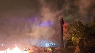 Disneyland Fantasmic reopening night Maleficent scene [upl. by Nylirej]