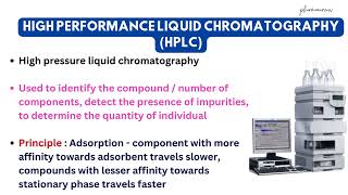 High performance liquid chromatography HPLC  Important points [upl. by Yenaj]