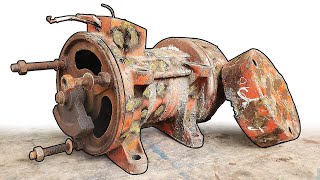 Restoration Old Broken Table Compactor 1500W  Repair Concrete Compactor 3 Phase [upl. by Lilyan963]