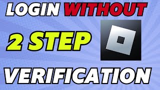 How to Get Passed the 2step Verification on Roblox  Login Without Authentication Code Roblox Fix [upl. by Forester]