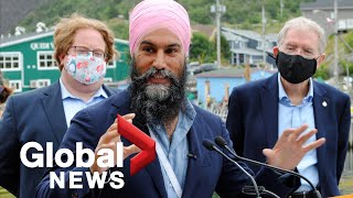 NDPs Jagmeet Singh unveils campaign promises days before expected writ drop [upl. by Leffen]