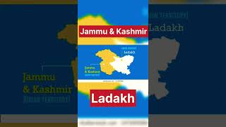 Map Jammu amp Kashmir and Ladakh  Geography [upl. by Shafer]