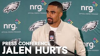 Postgame Press Conference Jalen Hurts  Philadelphia Eagles vs New York Giants [upl. by Leaj922]