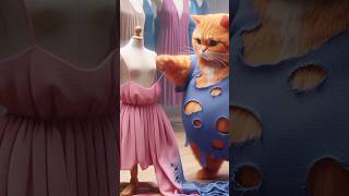 Poor Dads gift to kitty cat kitten aiimages aiart youtubeshorts shortsfeed kids [upl. by Eniroc]