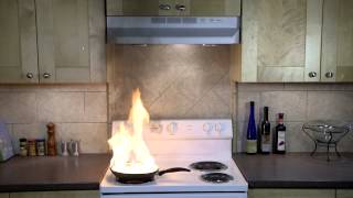 StoveTop FireStop Rangehood Demonstration [upl. by Atilehs]