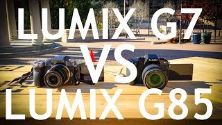 Panasonic Lumix G7 vs G85 Best Travel Camera Under 1000 [upl. by Leizo]