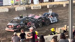 72124 Menard County Fair Demo Derby Modified Compacts [upl. by Boleyn]