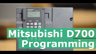 How to program the Mitsubishi D700 series VFD  AC Inverter D720 D740 [upl. by Ehtylb987]