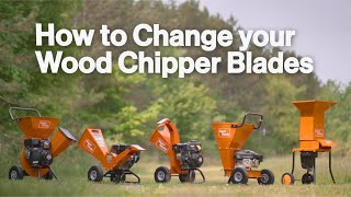 How to Replace Wood Chipper Blades  SuperHandy amp Landworks 3 in 1 Chippers LCE06 amp GUO019 [upl. by Adnorahs]