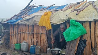 Nepali Mountain Village Life  Very Peaceful And Relaxing Mountain Shepherd Life in Rainy Season [upl. by Doherty]