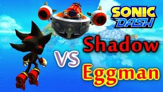 Sonic Dash  Shadow VS Eggman Widescreen  Landscape 1080p [upl. by Llenram]