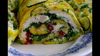 Рулет из цукини с рикоттойZucchini roll with Ricotta [upl. by Boyse132]