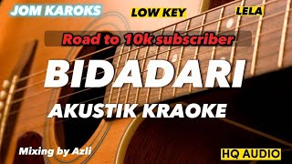 Bidadari  Lela  AKUSTIK KARAOKE  LOW KEY [upl. by Sonja]