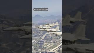 Iranian Fighter Aircraft attacking Israeli forces GTA5 shorts [upl. by Norrahc973]