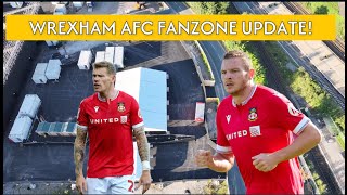 Wrexham FC Kop Update  Fanzone Progress [upl. by Randee]