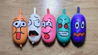 Making GLOSSY Slime with Funny Balloons  Satisfying Slime Video [upl. by Shermy]