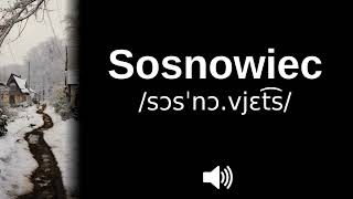 🇵🇱 How to pronounce Sosnowiec [upl. by Vierno159]