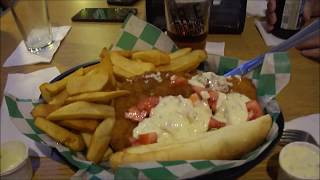 Empty Keg Fish Sandwich amp Steak Fries review with friends one of which I havent seen in 30 years [upl. by Debbie]