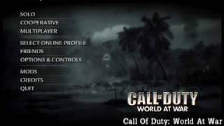 Call Of Duty World At War MusicMenu SoundTrack [upl. by Bev885]