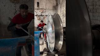 Stainless steel satellite dish manufacturing process shorts amazing handmade [upl. by Sairahcaz750]