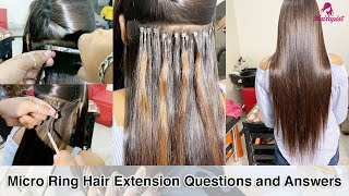 Micro Ring Hair Extension Questions and Answers  Hairapist [upl. by Kwarteng]