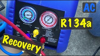 How to Recover R134a Refrigerant from an Automobile using Mastercool 69000  69500 Equipment [upl. by Annis]