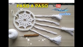 Atrapasueños crochet pequeño Tutorial [upl. by Chader]